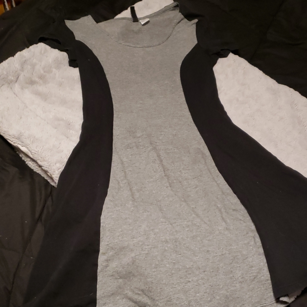 Grey and black silhouette hourglass dress small